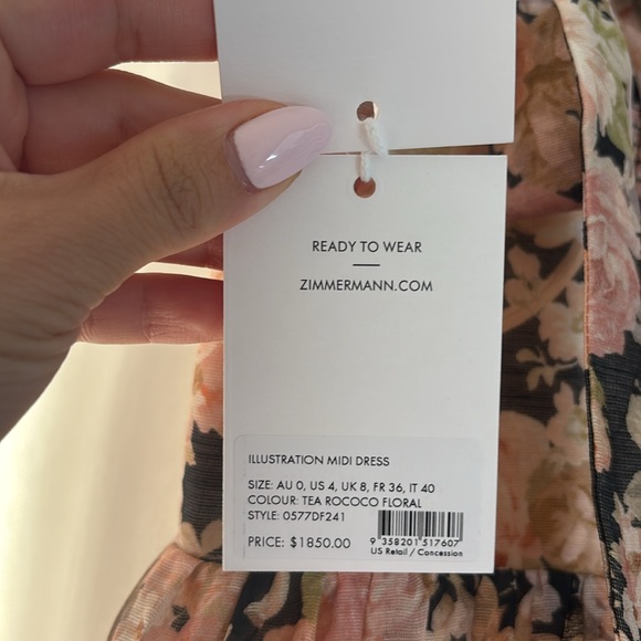 Zimmermann Floral Midi Dress - Picture 9 of 9